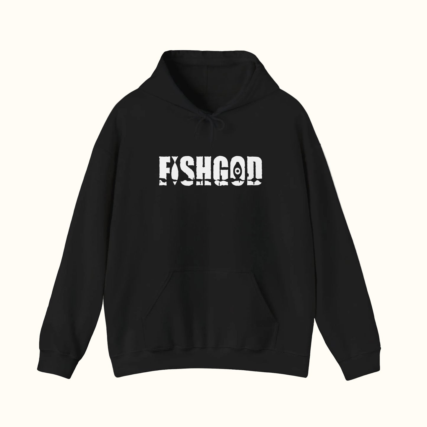 Fishgod Black Logo Hoodie Black