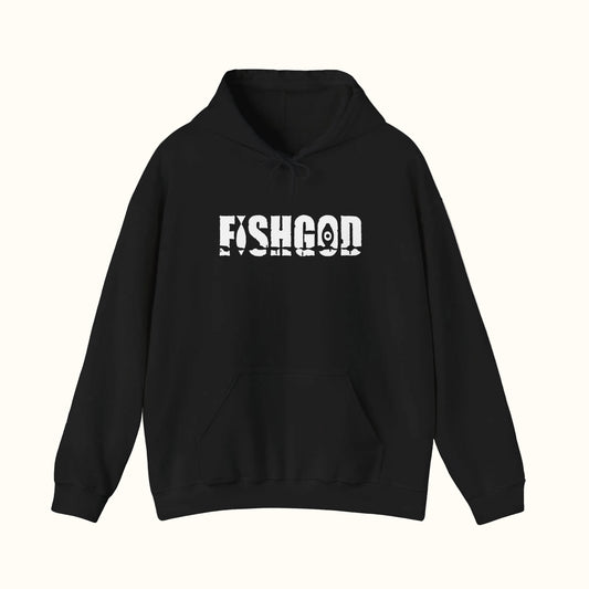 Fishgod Black Logo Hoodie Black