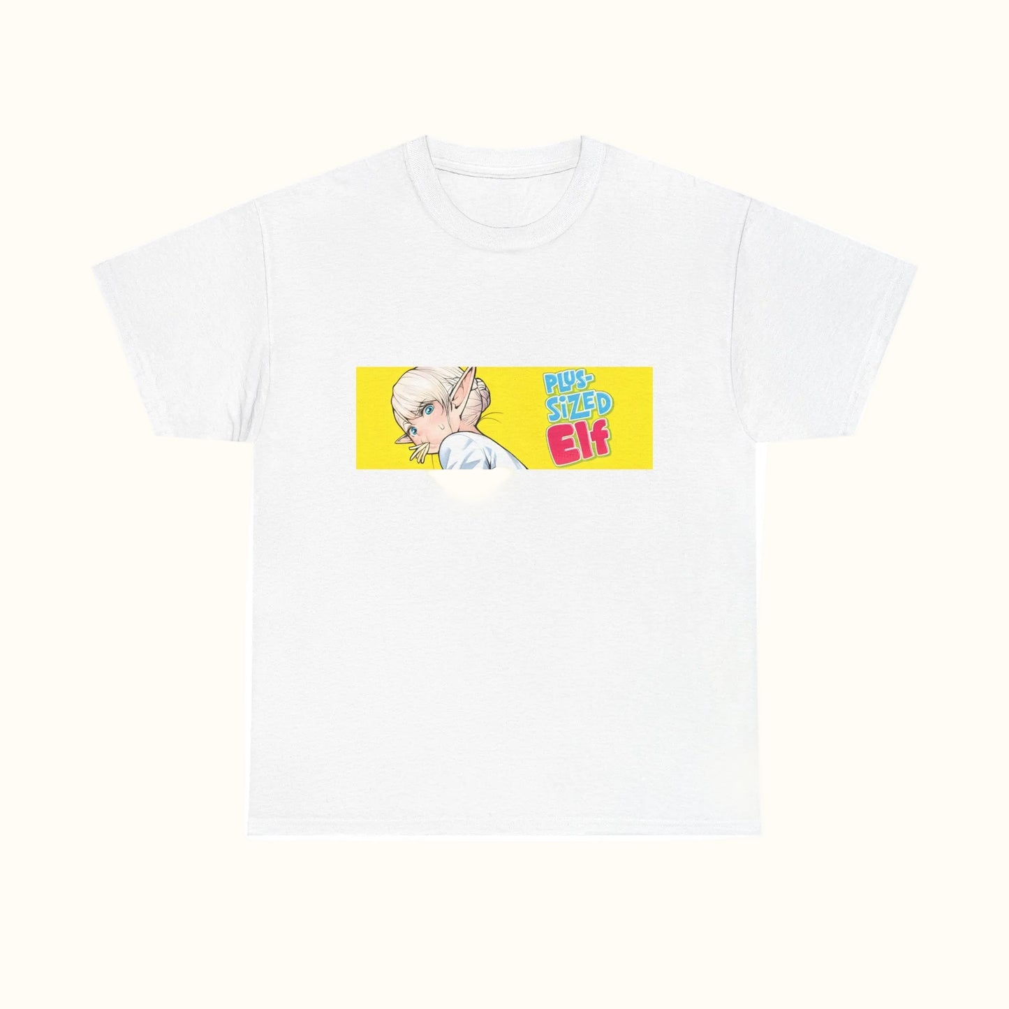 Plus Sized Elf Box T-Shirt White