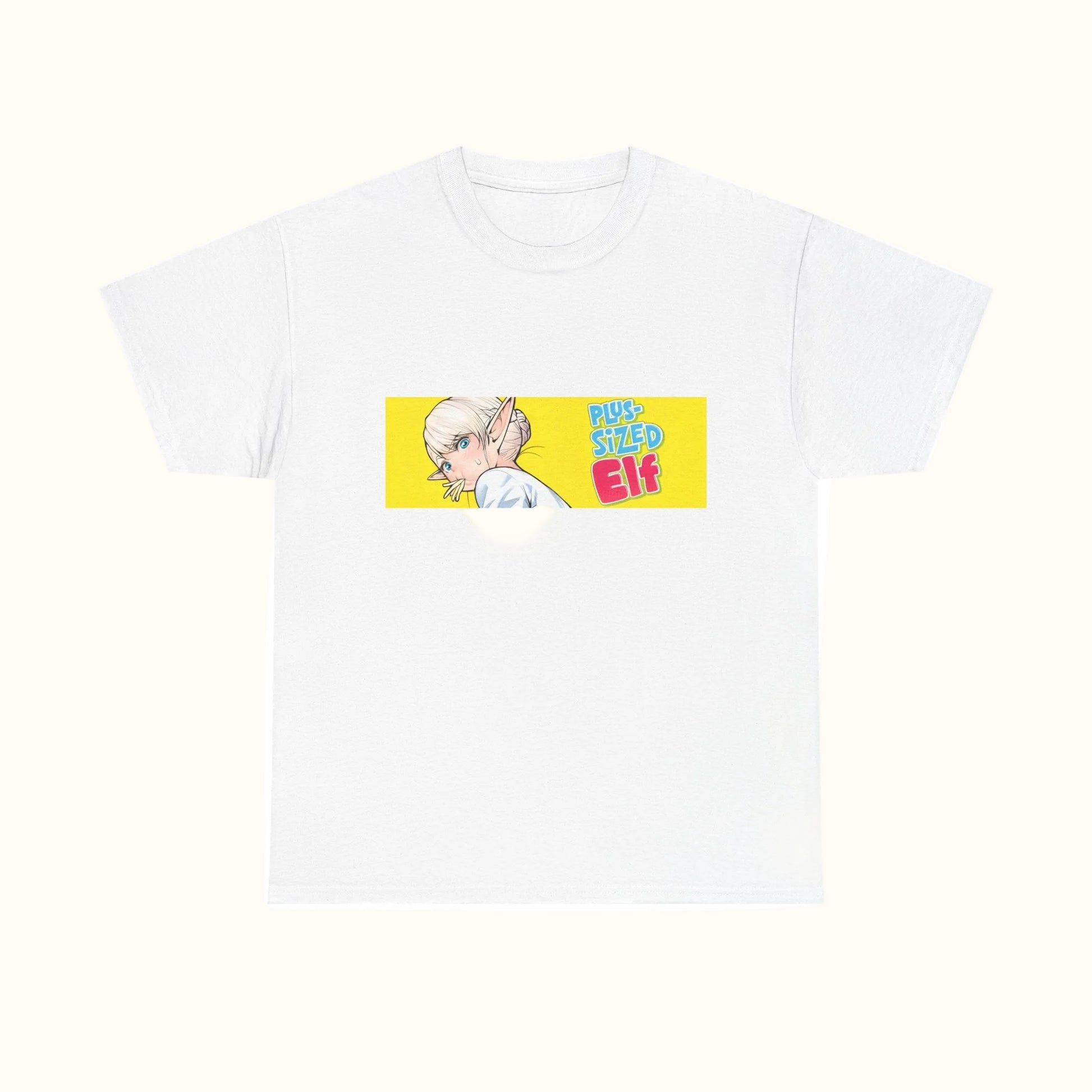 Plus Sized Elf Box T-Shirt White