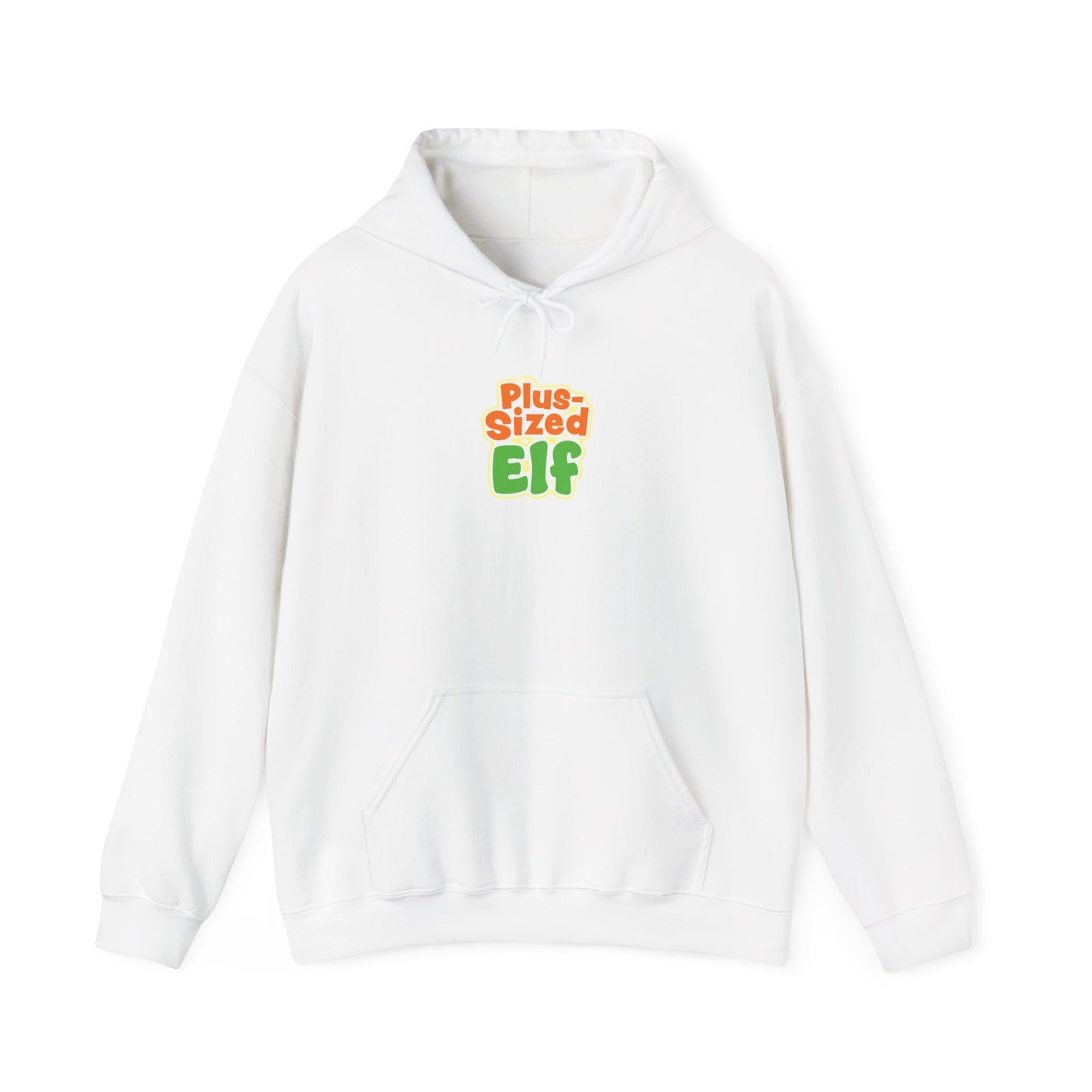 Plus Sized Elf Logo Hoodie White