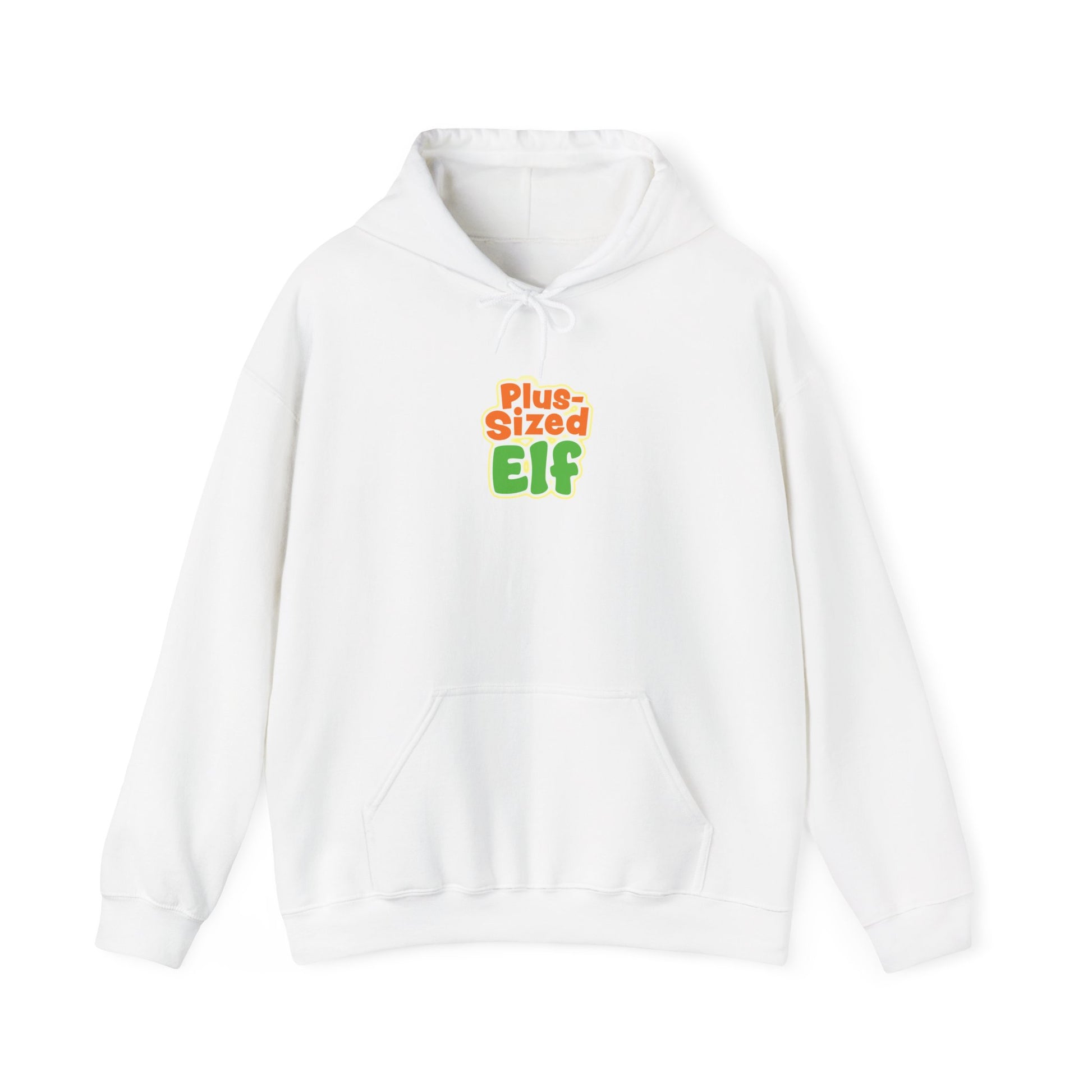Plus Sized Elf Logo Hoodie White