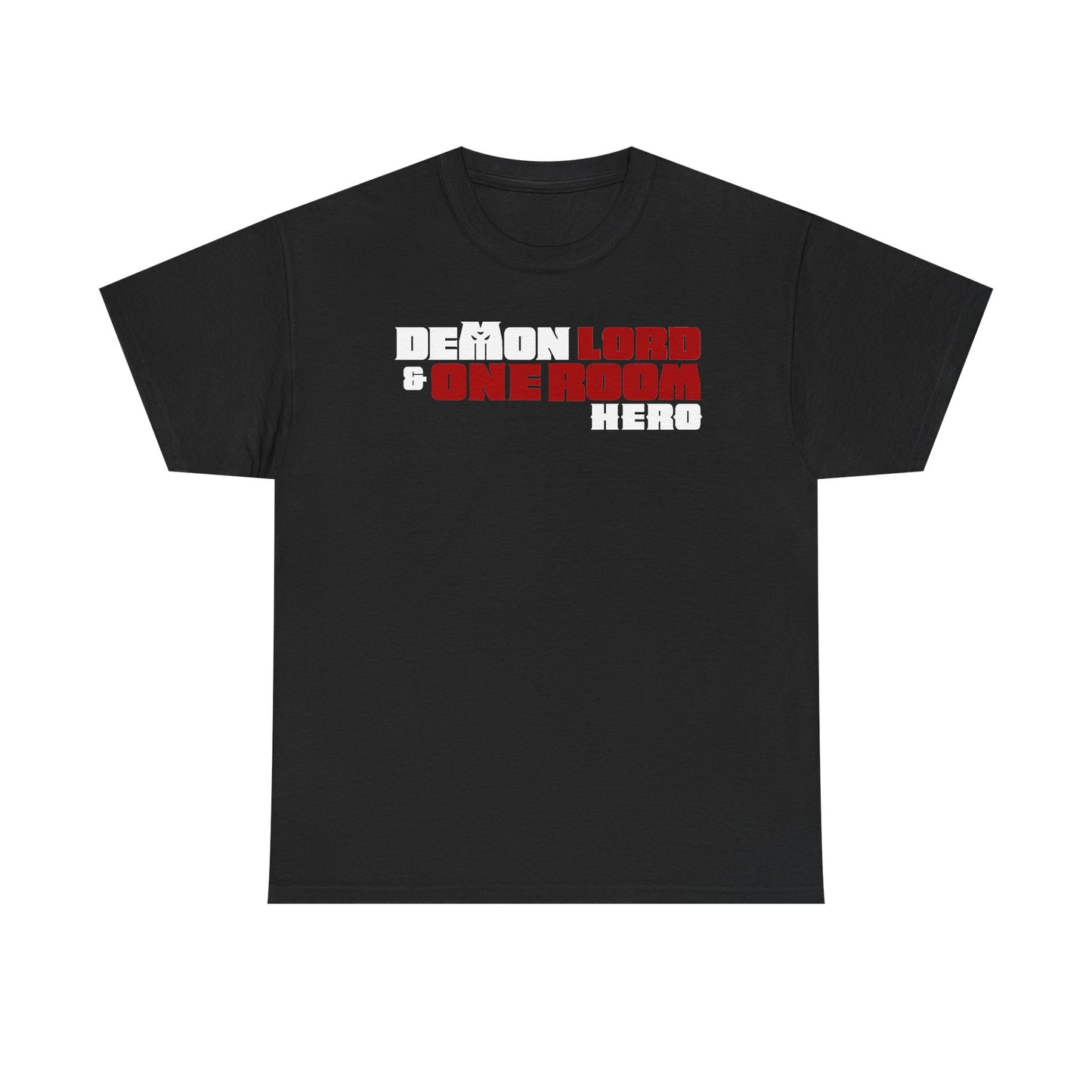 Demon Lord & One Room Hero Black T-Shirt