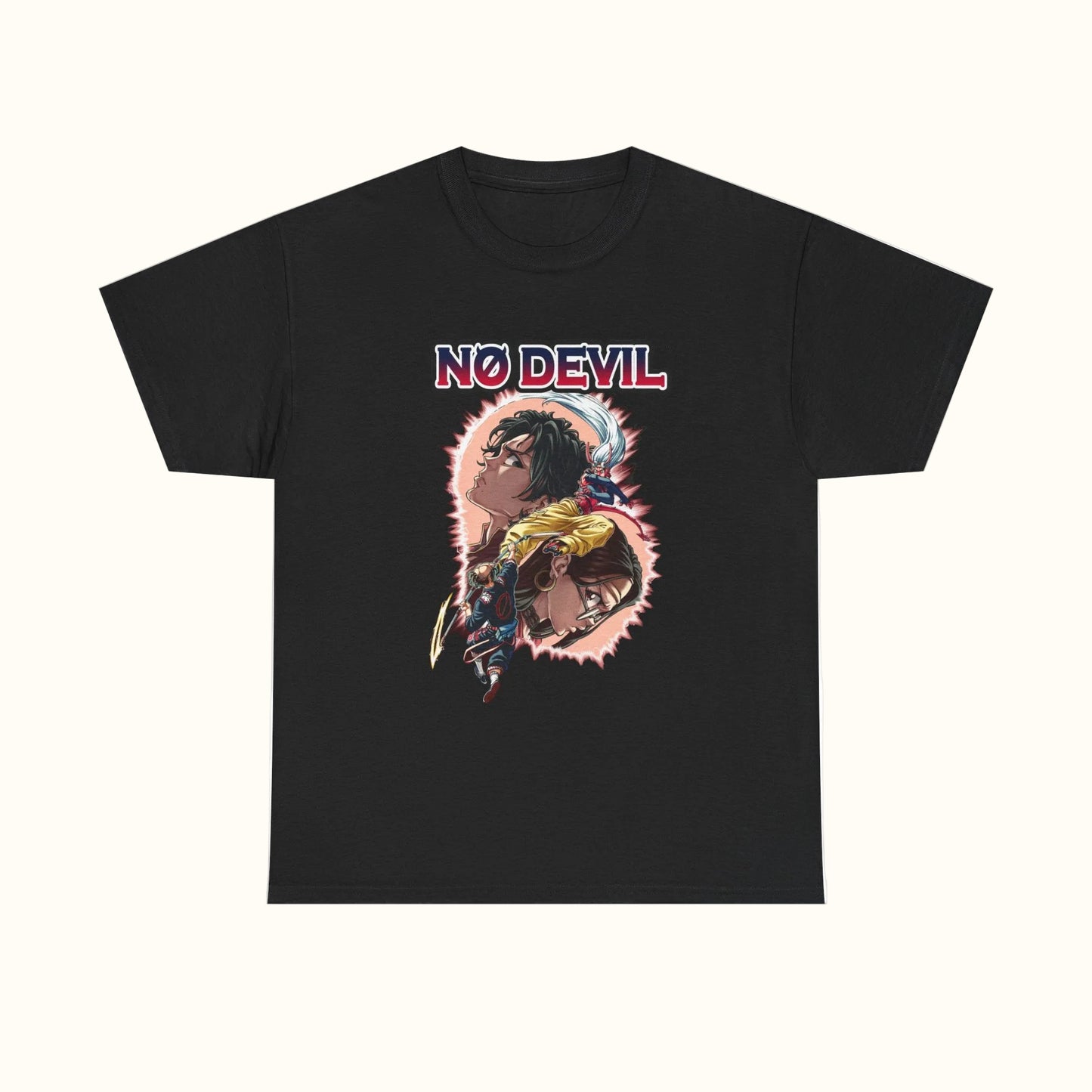 No Devil Manga T-Shirt Black