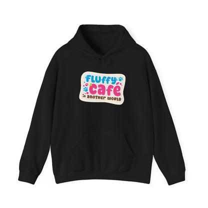 Fluffy Café in Another World Logo Hoodie Black