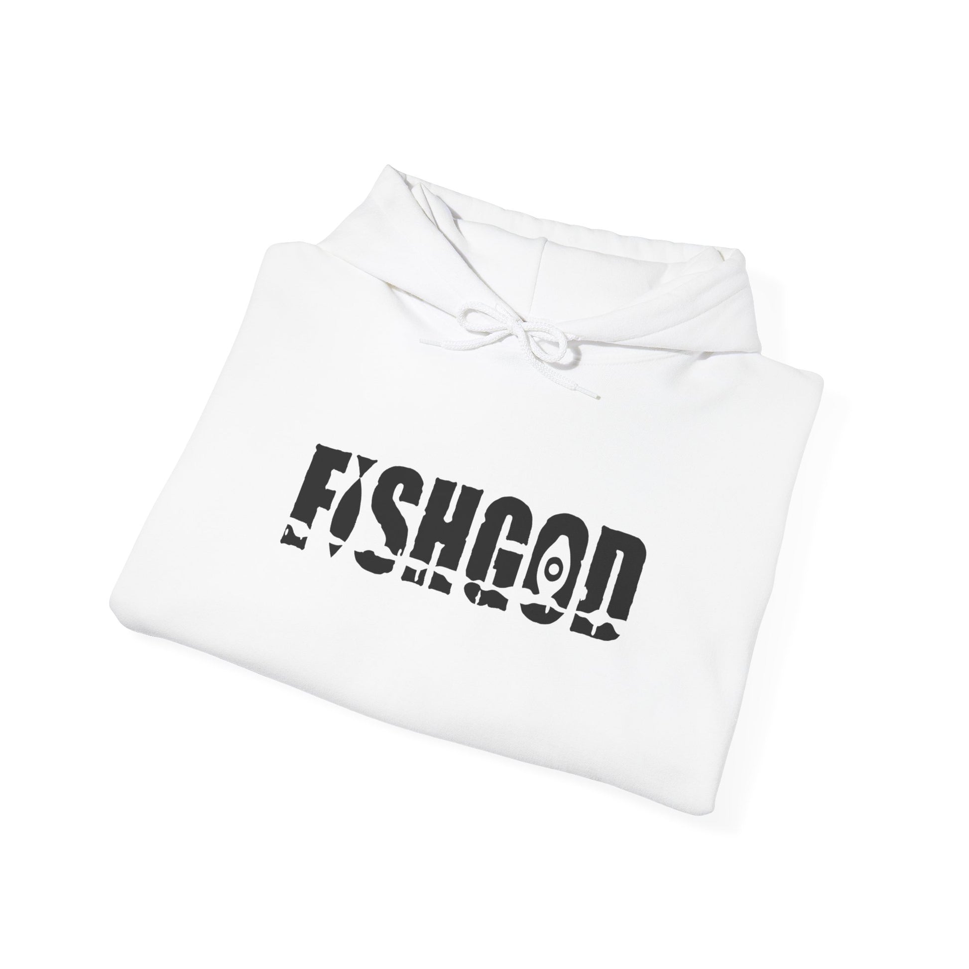 Fishgod White Logo Hoodie