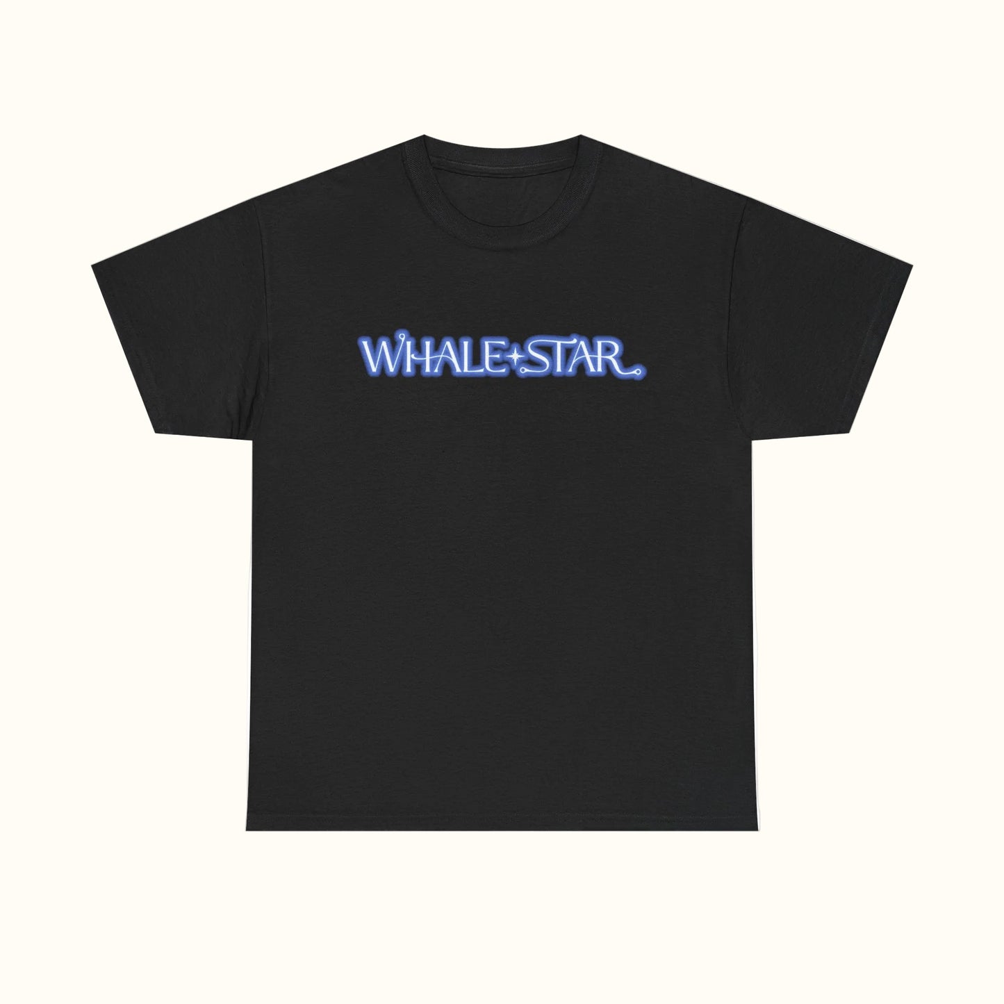 Whale Star Logo T-Shirt Black
