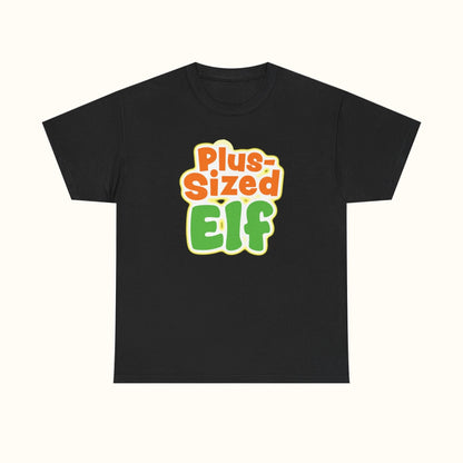 Plus Sized Elf Logo T-Shirt Black