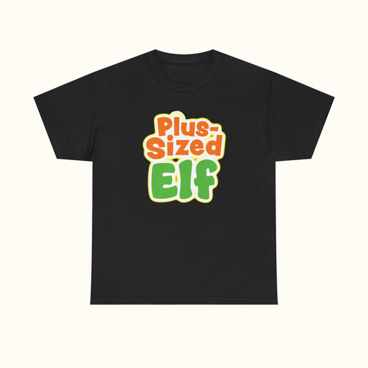 Plus Sized Elf Logo T-Shirt Black