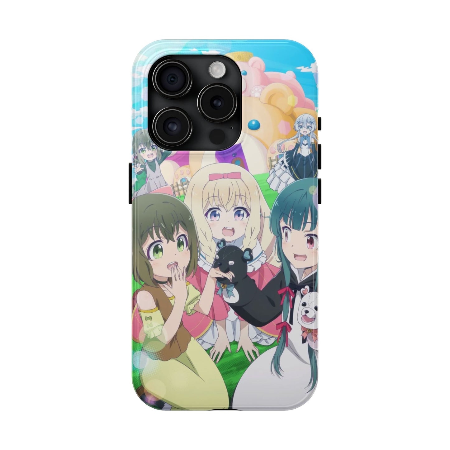 Kuma Kuma Kuma Bear Phone Case iPhone 15 Pro