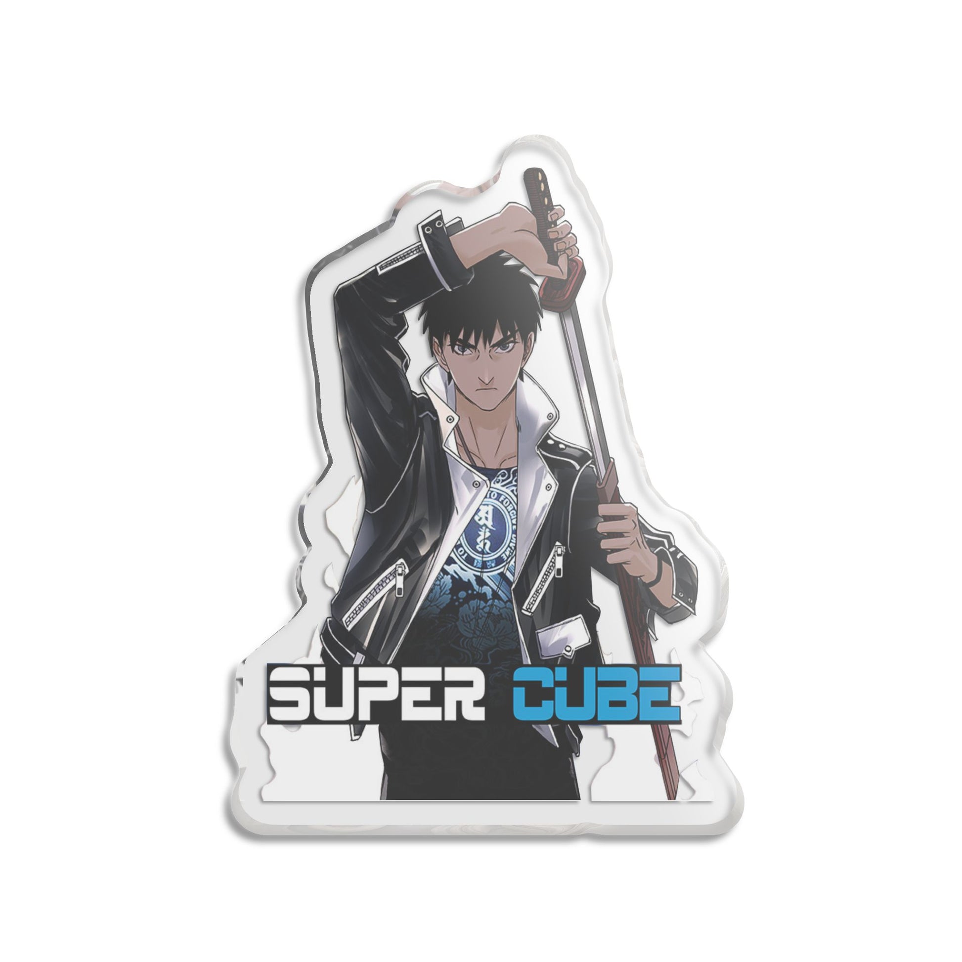 Super Cube Wang Figure 5" x 5" Transparent