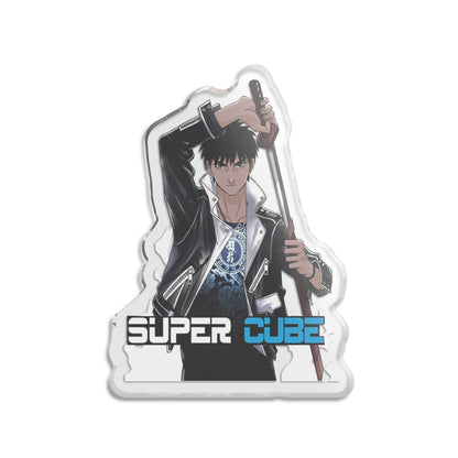 Super Cube Wang Figure 5" x 5" Transparent