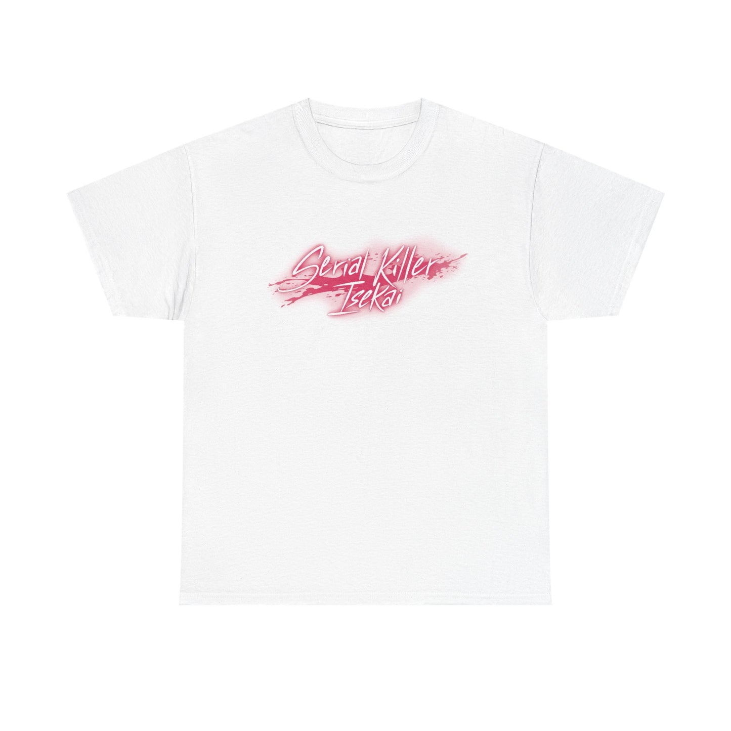 Serial Killer Isekai ni Oritatsu Logo T-Shirt White