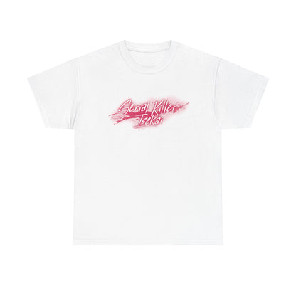 Serial Killer Isekai ni Oritatsu Logo T-Shirt White