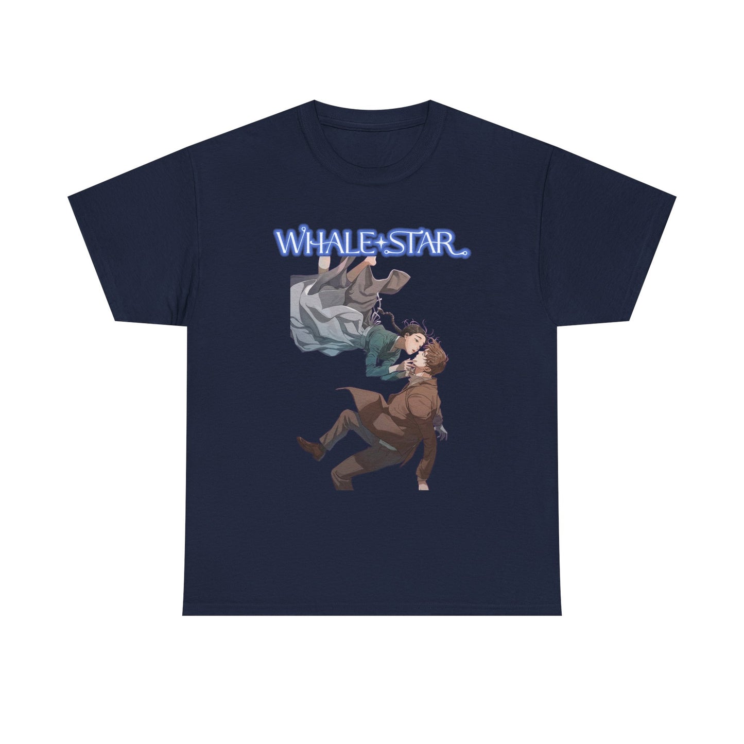 Whale Star Manga T-Shirt Navy