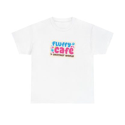 Fluffy Café in Another World T-Shirt Logo White