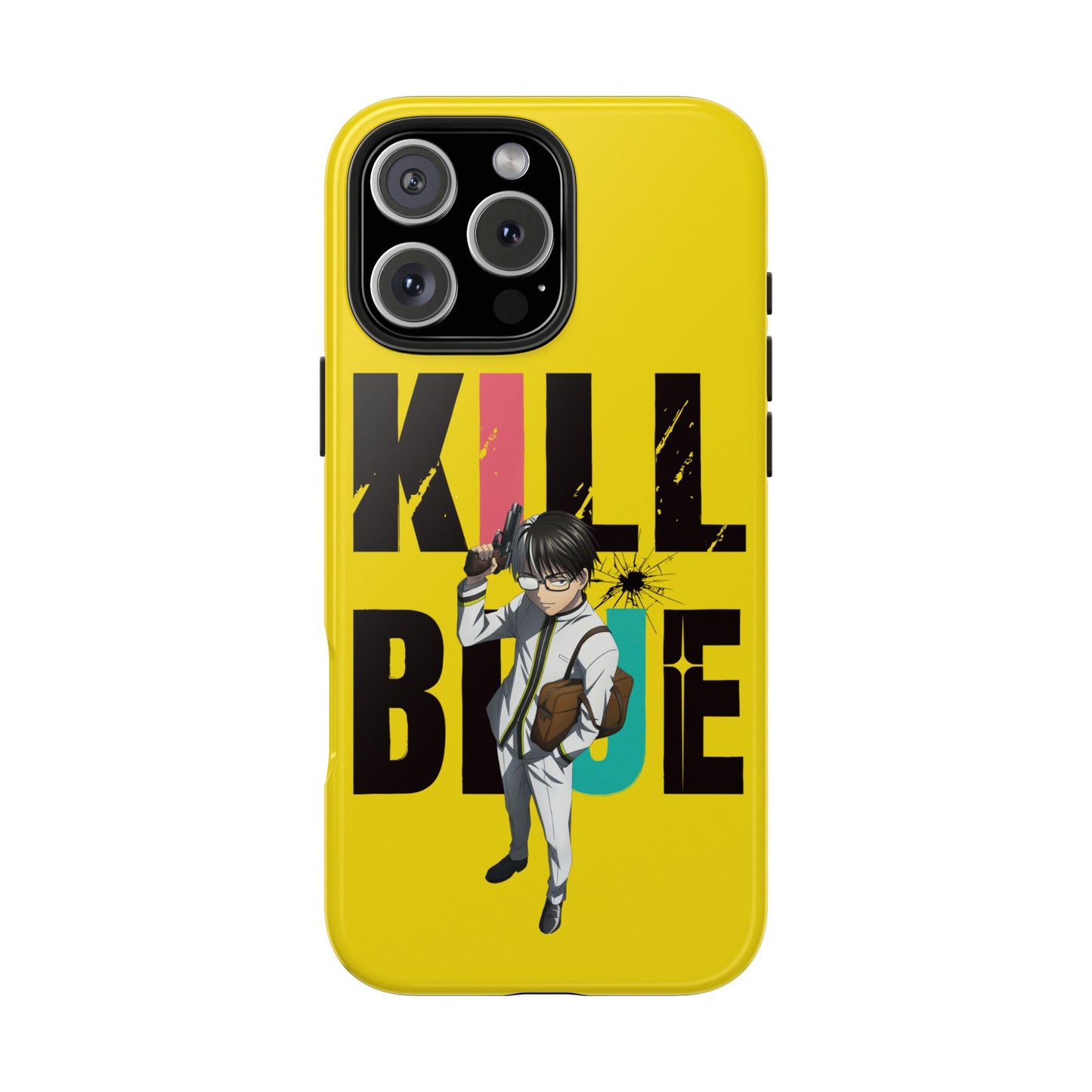 Kill Blue Manga Phone Case iPhone 16 Pro Max