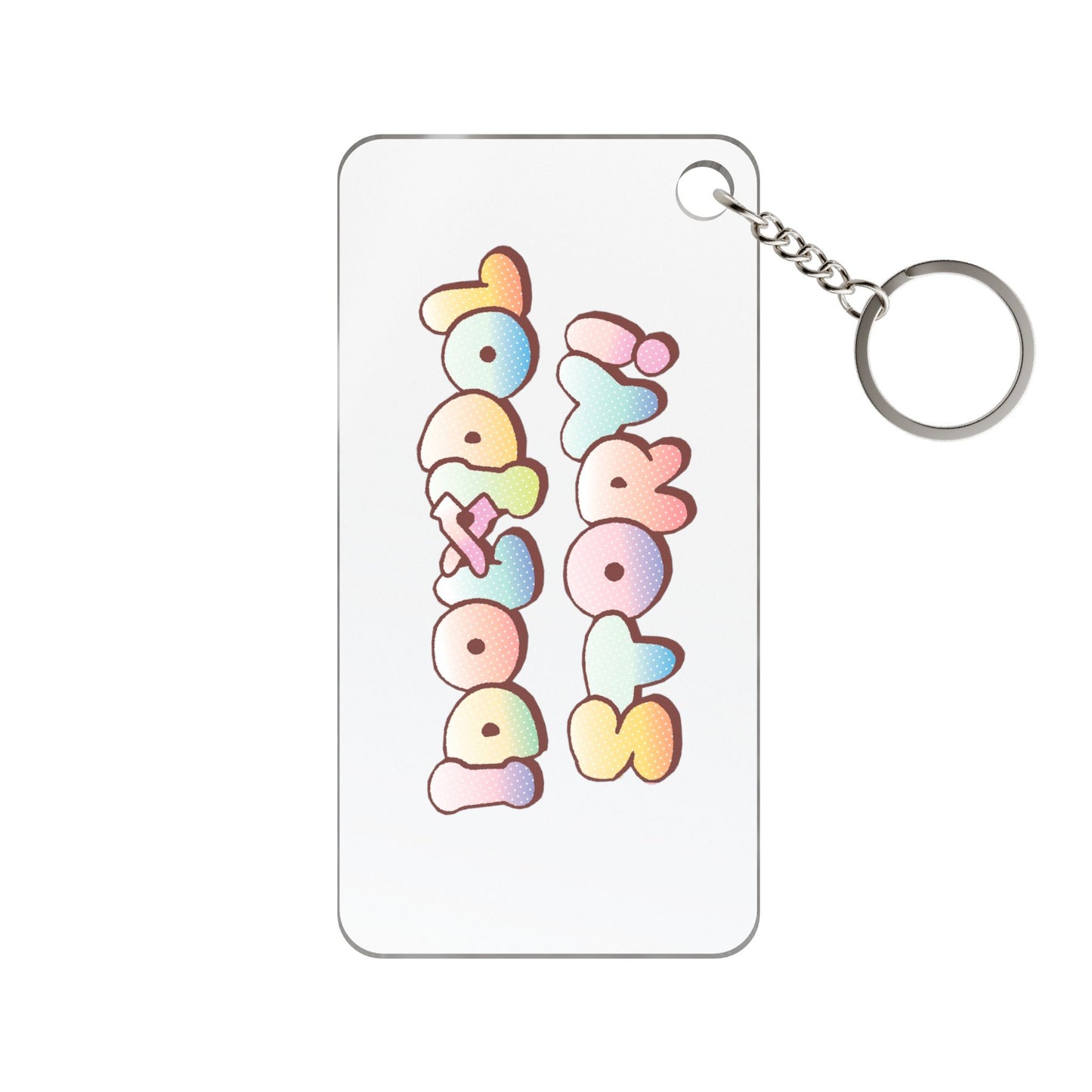 IDOL x IDOL STORY! Logo Keychain 1.18'' x 2.36'' Transparent
