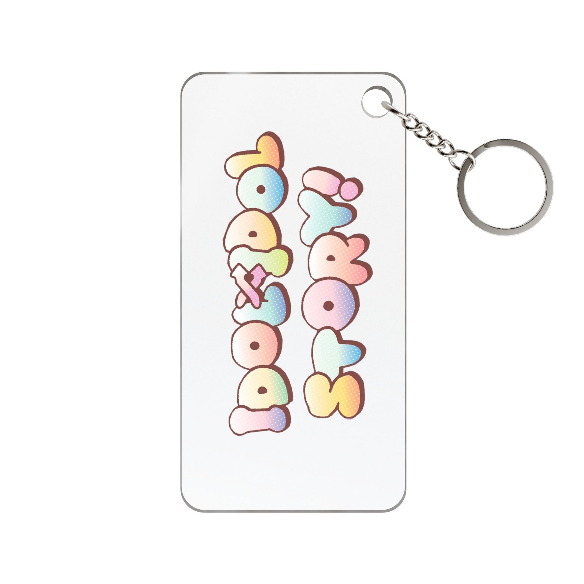 IDOL x IDOL STORY! Logo Keychain 1.18'' x 2.36'' Transparent