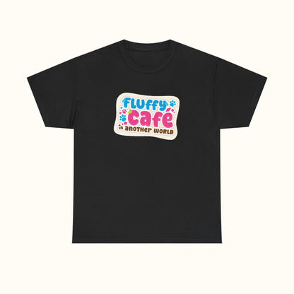 Fluffy Café in Another World T-Shirt Logo Black