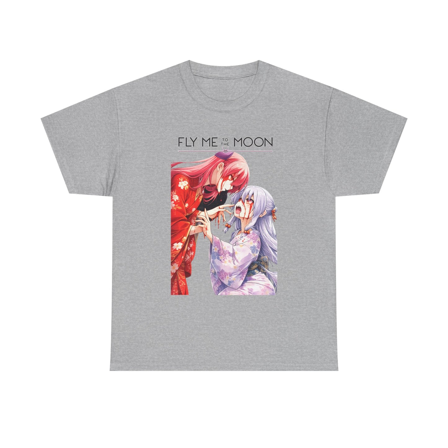 Fly Me to the Moon Manga T-Shirt Sport Grey