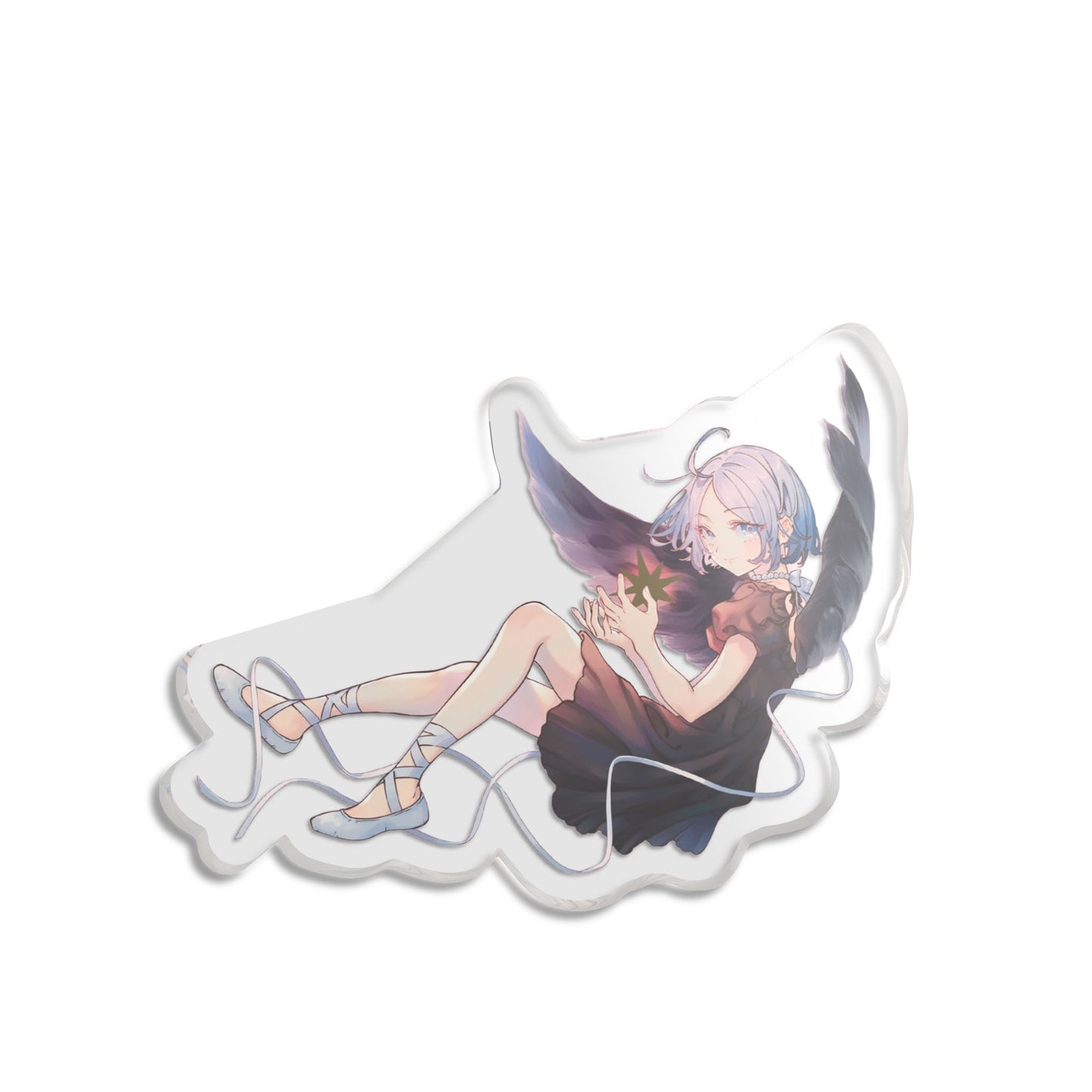 Kingdom of Quartz Angel Figure 5" x 5" Transparent