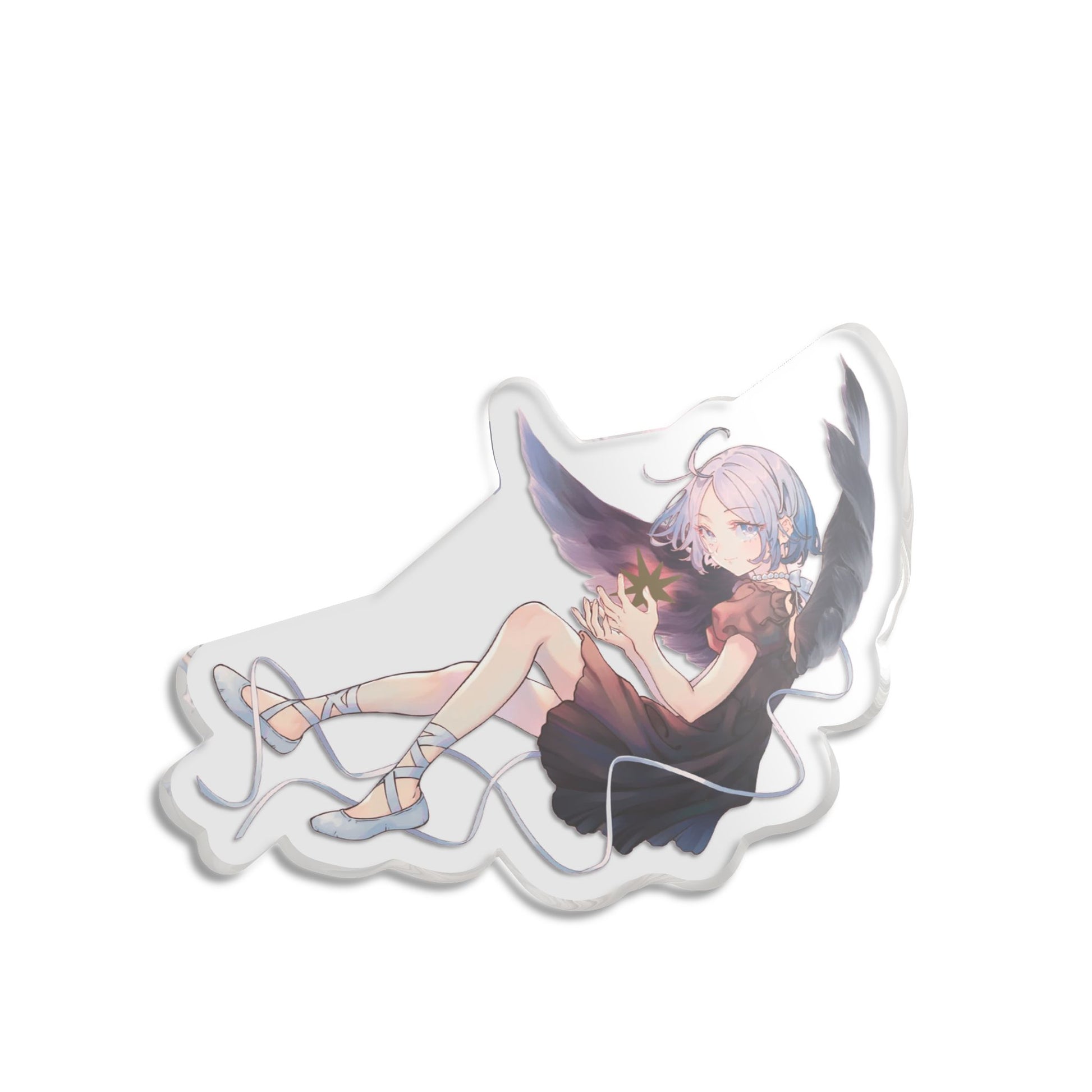 Kingdom of Quartz Angel Figure 5" x 5" Transparent