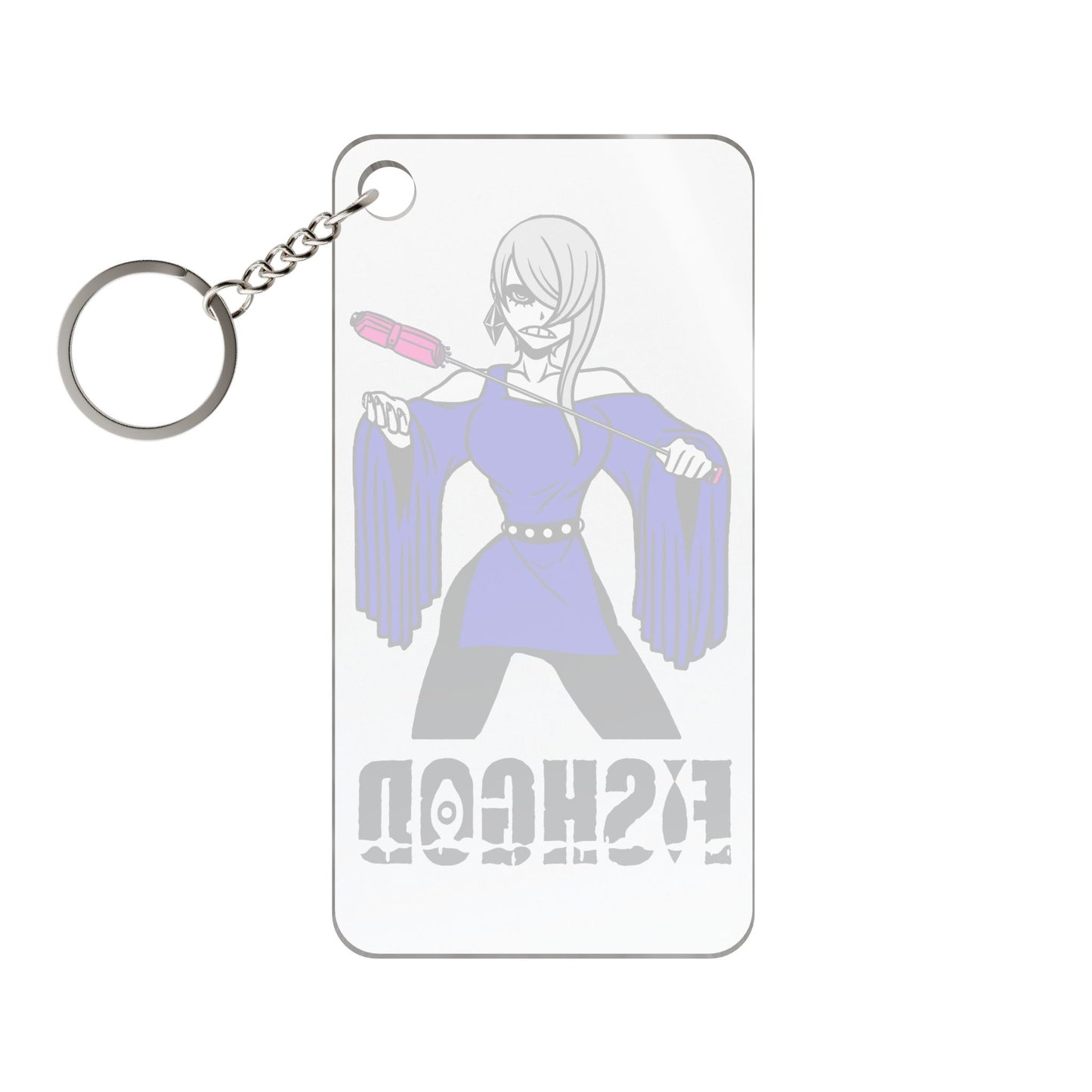 Fishgod Kasaco Keychain 1.18'' x 2.36'' Transparent