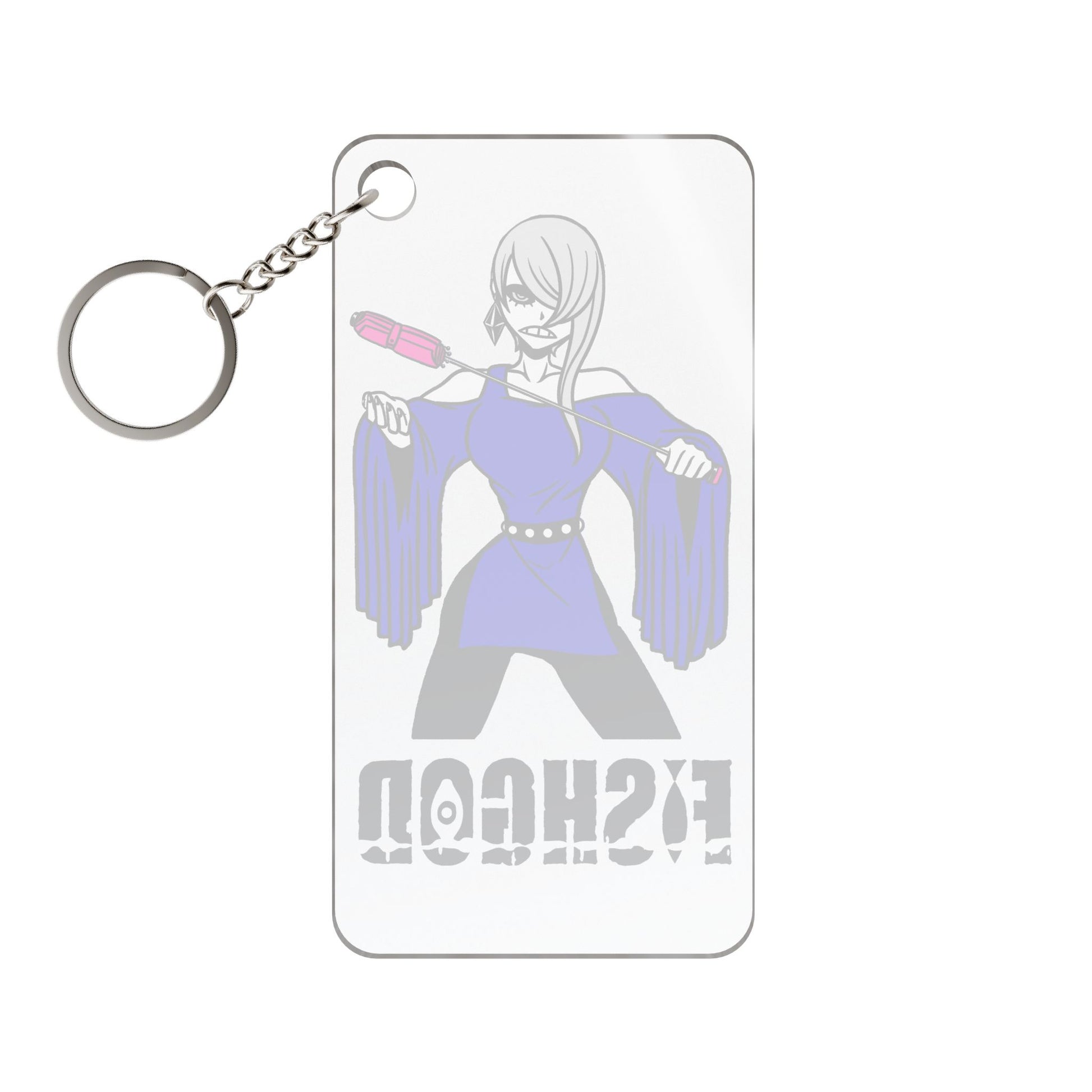 Fishgod Kasaco Keychain 1.18'' x 2.36'' Transparent