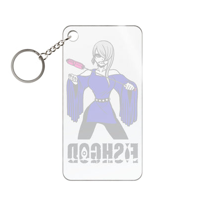 Fishgod Kasaco Keychain 1.18'' x 2.36'' Transparent