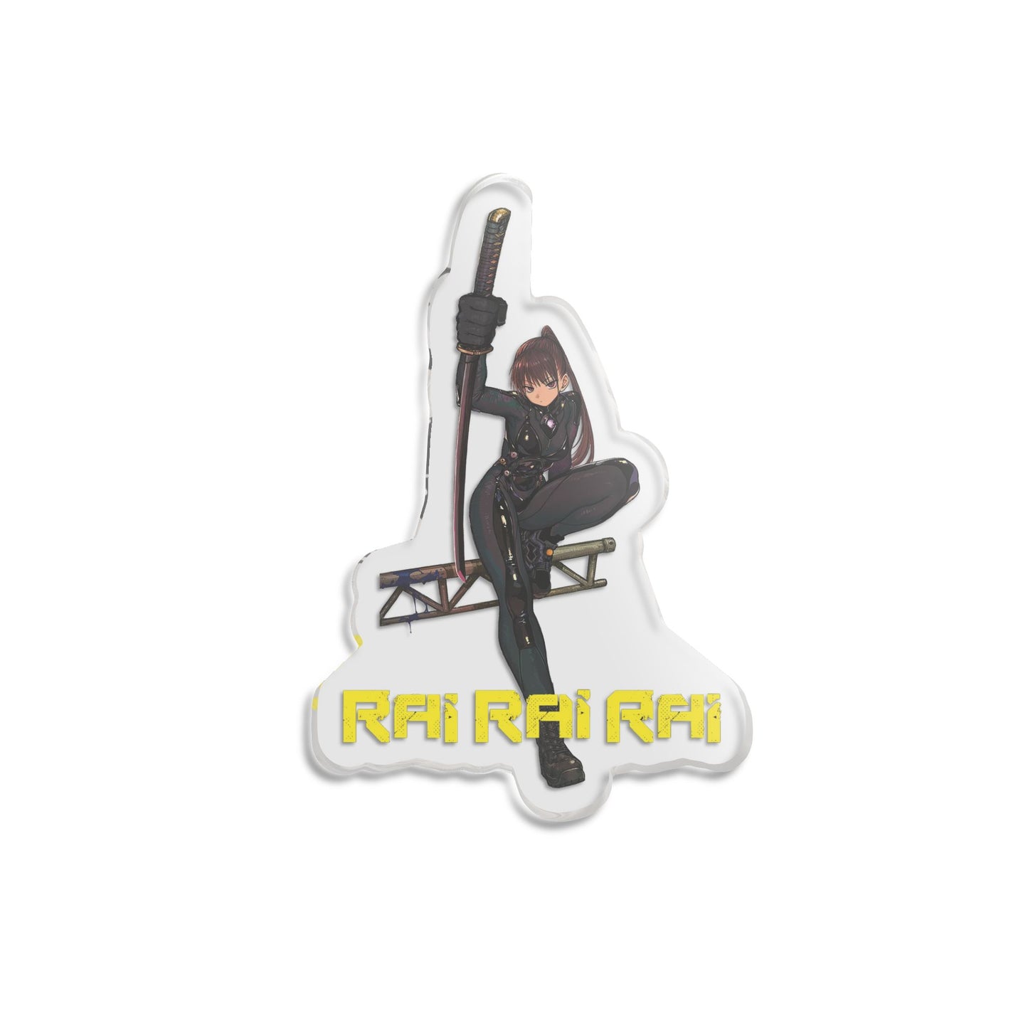 Rai Rai Rai Sumire Figure 5" x 5" Transparent