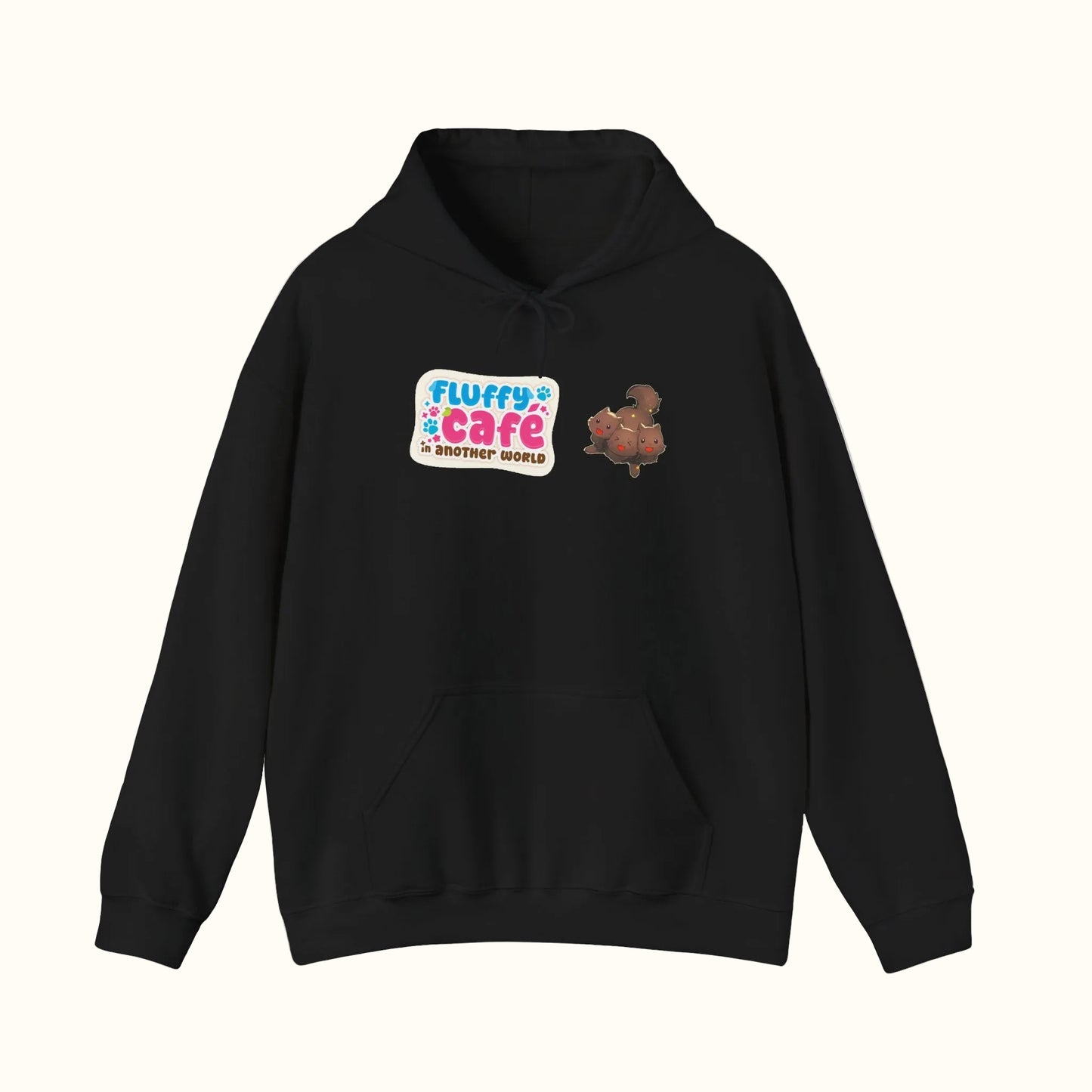 Fluffy Cafe in Another World Luke Fenrir Hoodie Black