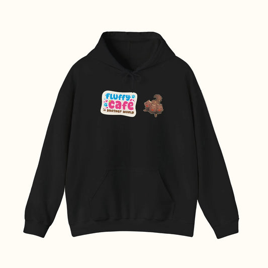 Fluffy Cafe in Another World Luke Fenrir Hoodie Black