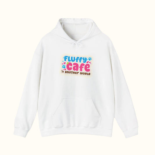 Fluffy Café in Another World Logo Hoodie White