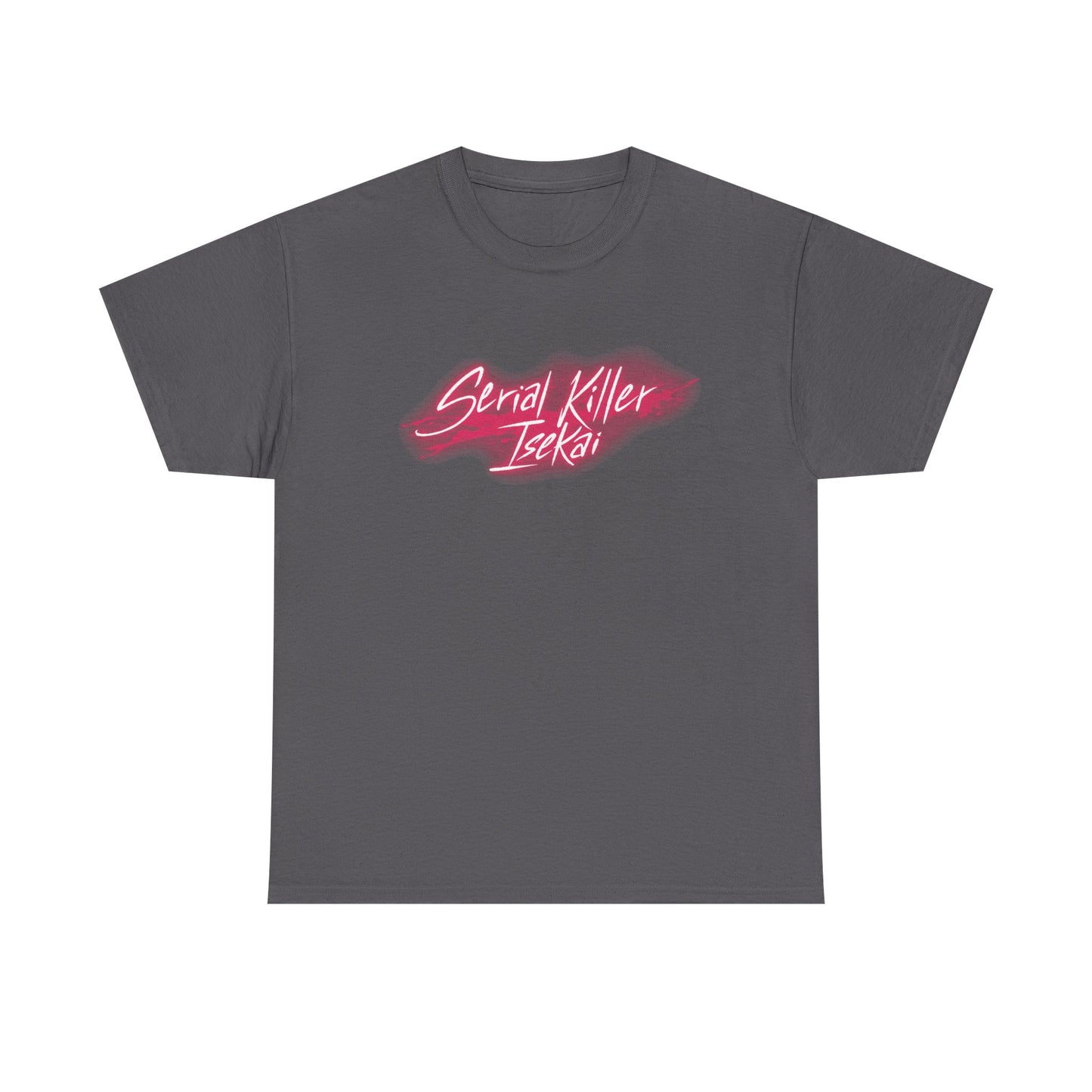 Serial Killer Isekai ni Oritatsu Logo T-Shirt Charcoal