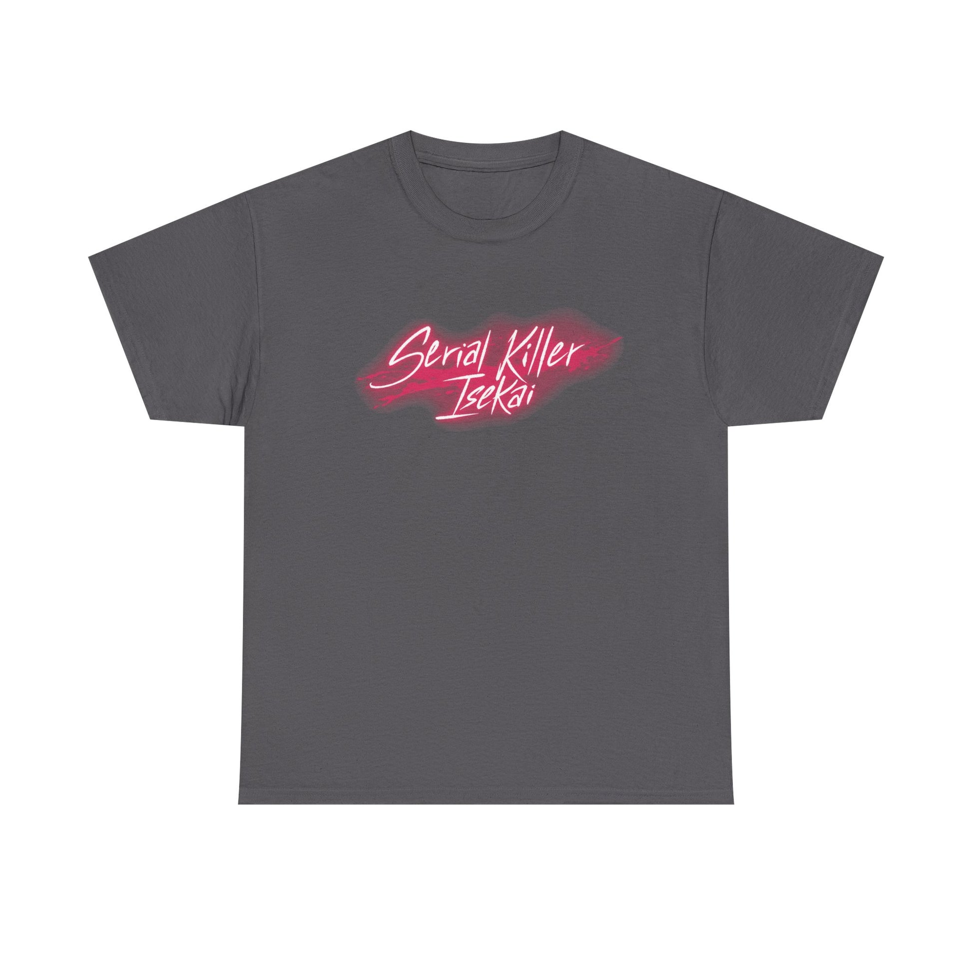 Serial Killer Isekai ni Oritatsu Logo T-Shirt Charcoal