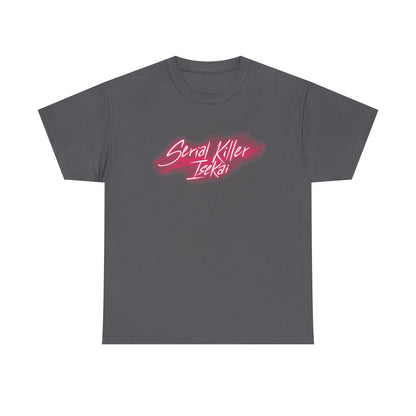 Serial Killer Isekai ni Oritatsu Logo T-Shirt Charcoal