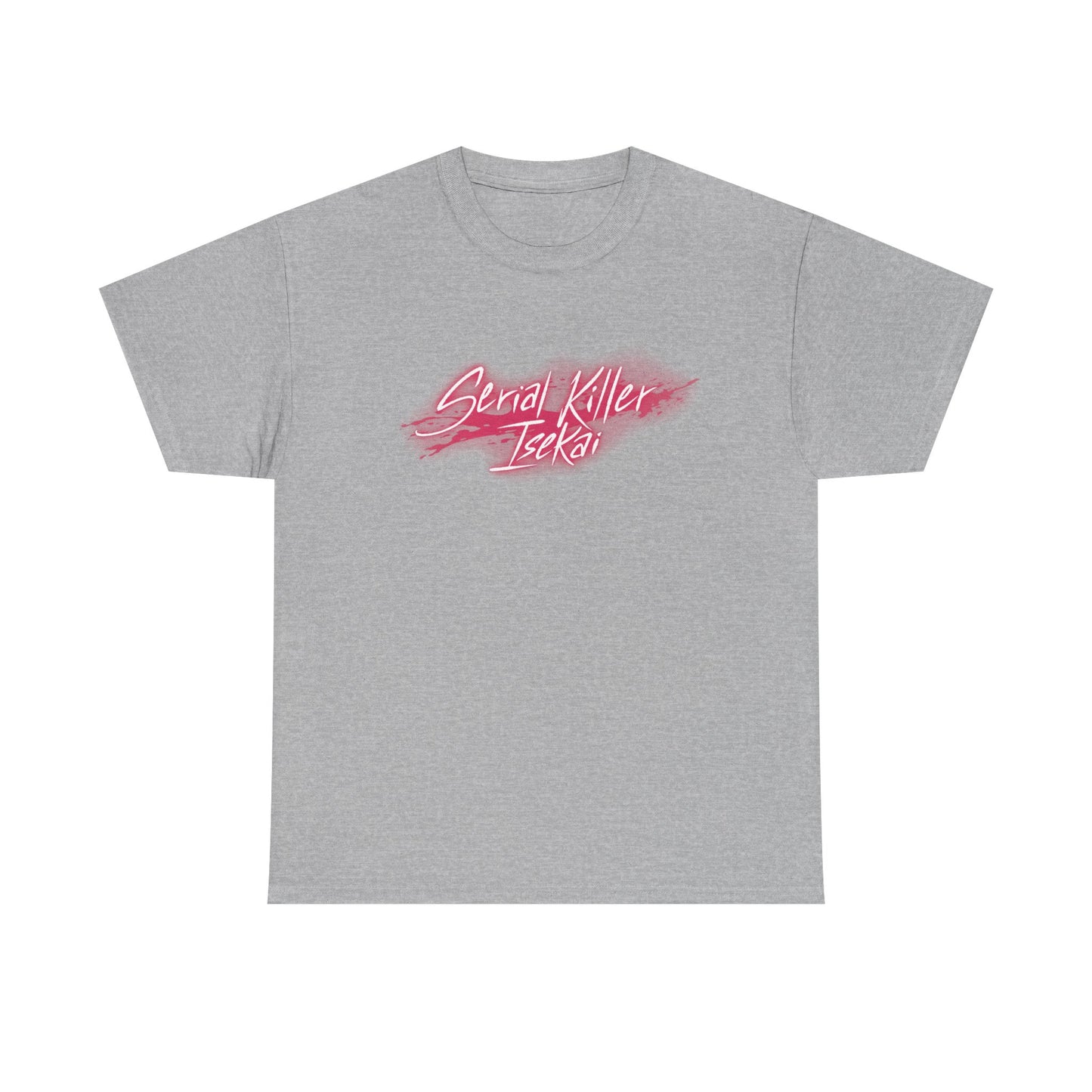 Serial Killer Isekai ni Oritatsu Logo T-Shirt Sport Grey