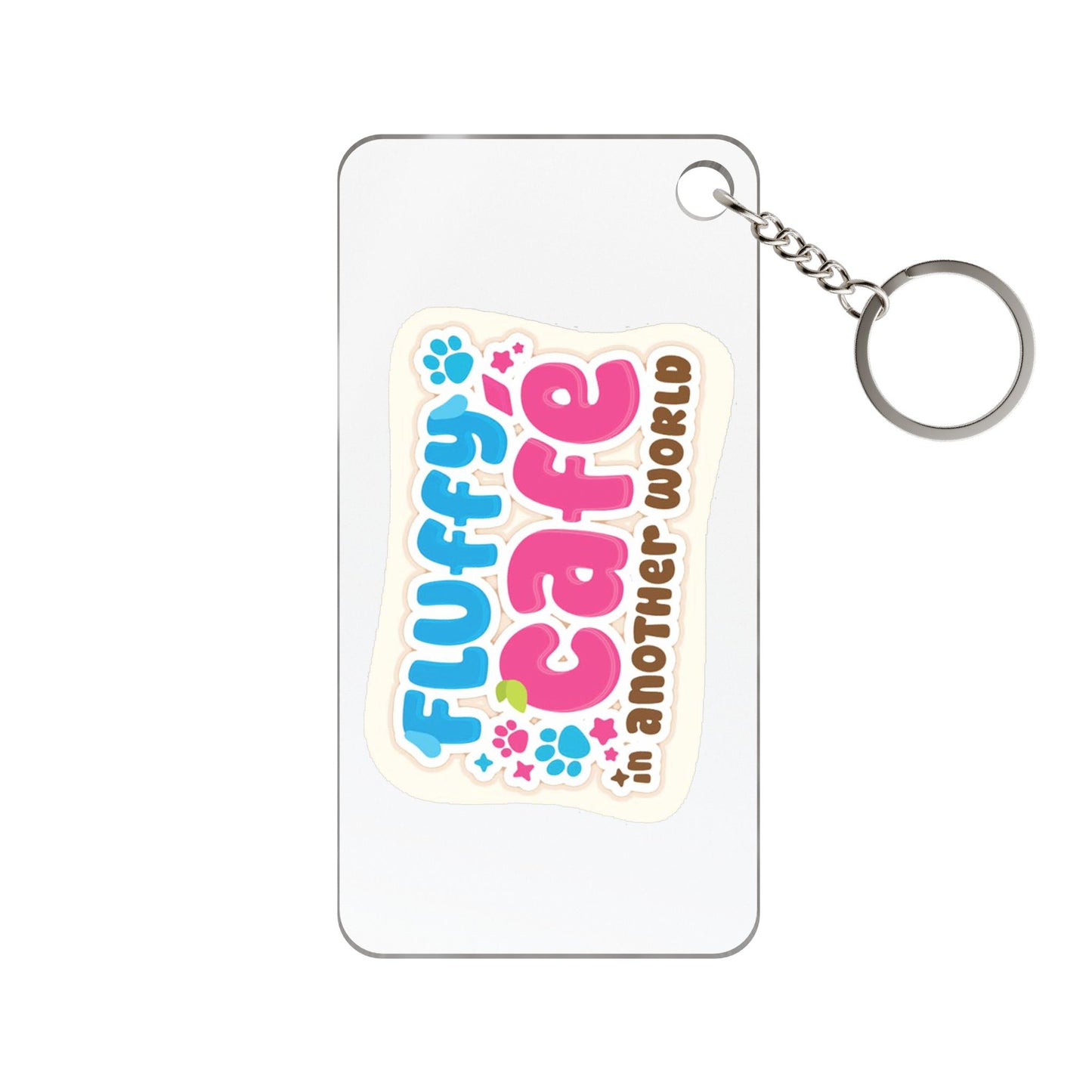 Fluffy Café in Another World Keychain 1.18'' x 2.36'' Transparent