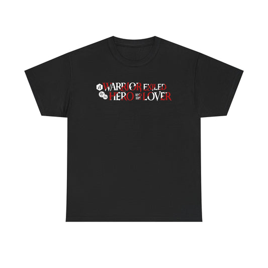 A Warrior Exiled by the Hero and His Lover Black T-Shirt