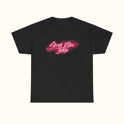 Serial Killer Isekai ni Oritatsu Logo T-Shirt Black