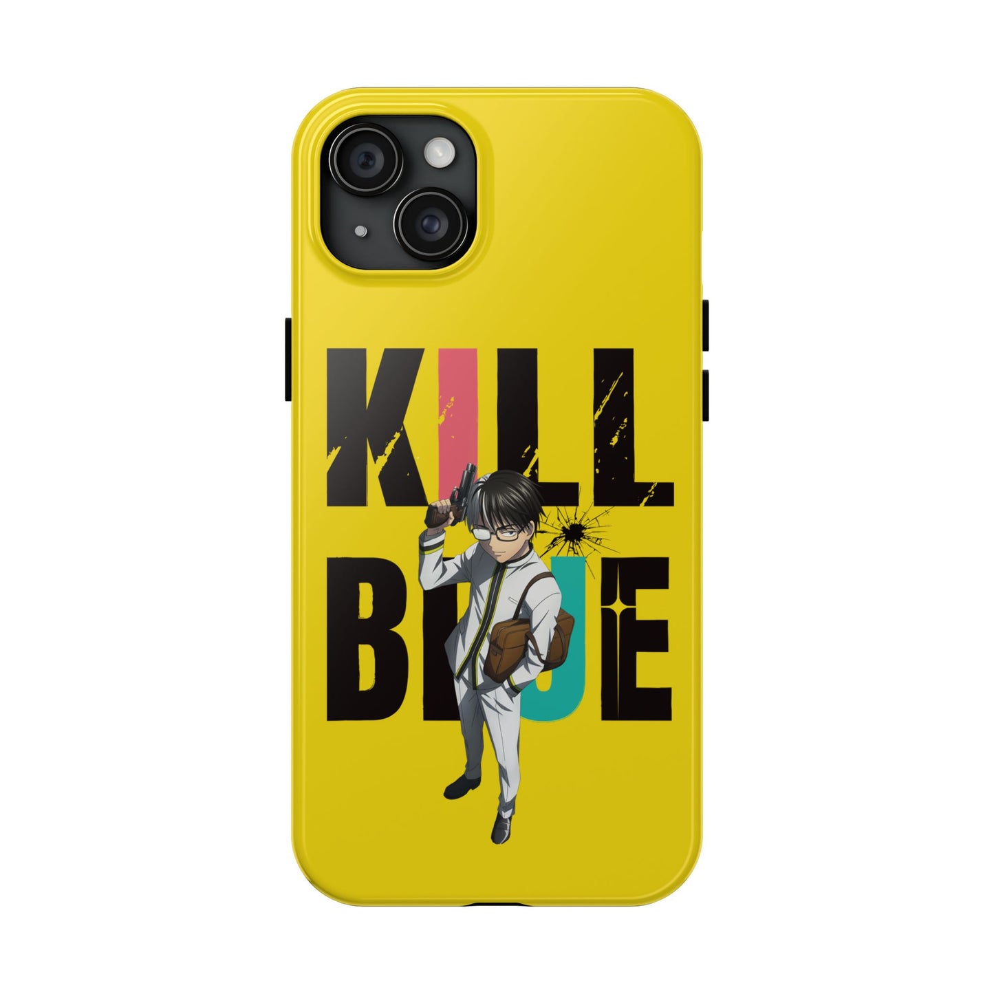 Kill Blue Manga Phone Case iPhone 15 Plus