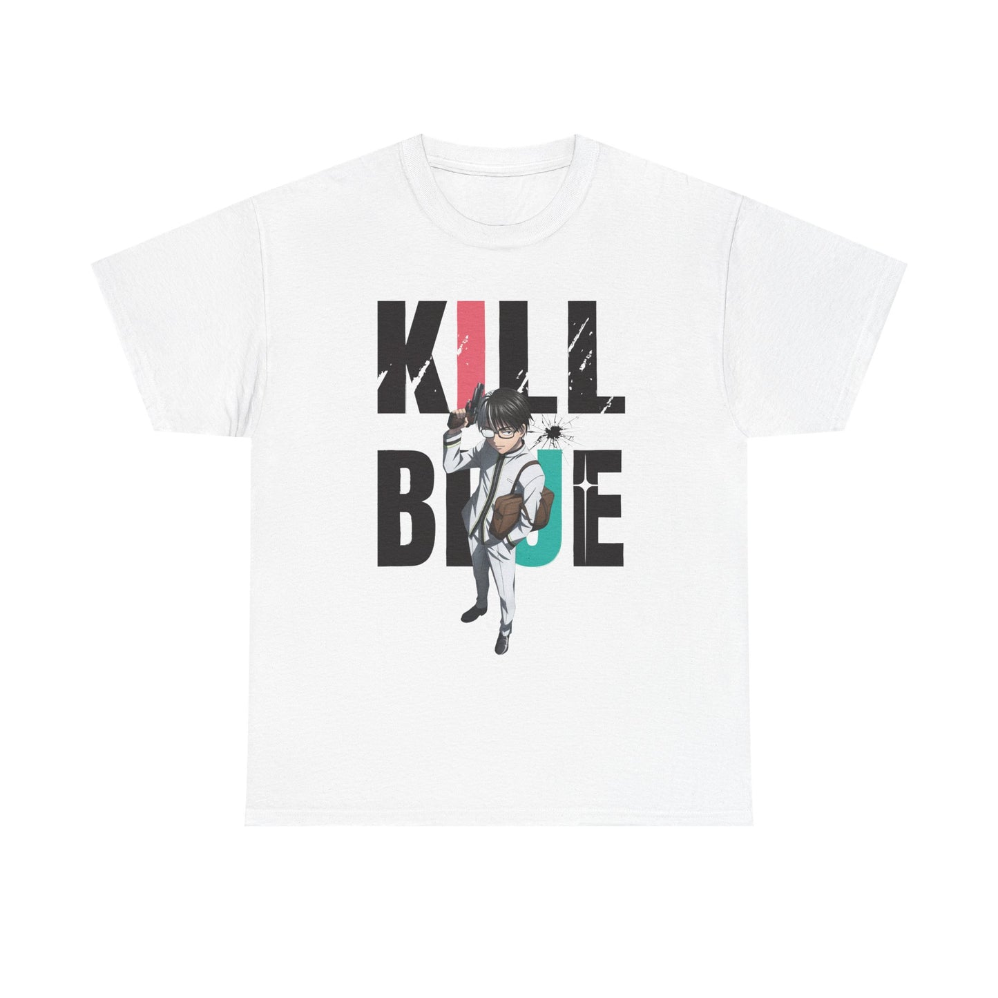 Kill Blue Manga T-Shirt White