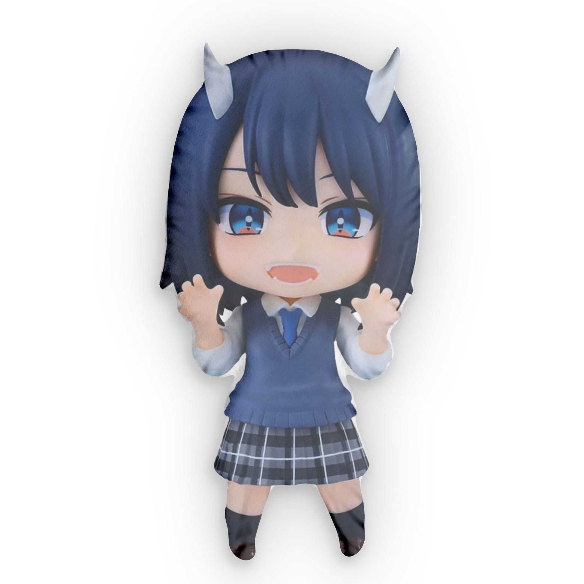 Ruri Dragon Plush Pillow S White zipper