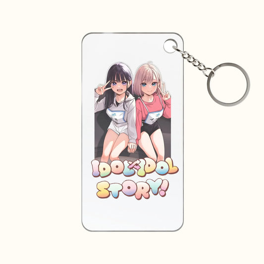 IDOL x IDOL STORY! Dual Idols Keychain 1.18'' x 2.36'' Transparent