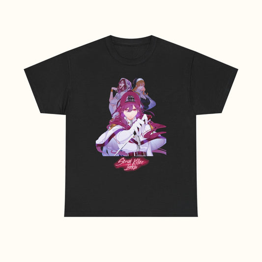 Serial Killer Isekai ni Oritatsu T-Shirt Black