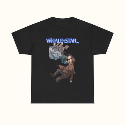 Whale Star Manga T-Shirt Black