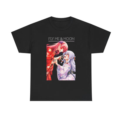 Fly Me to the Moon Manga T-Shirt Black