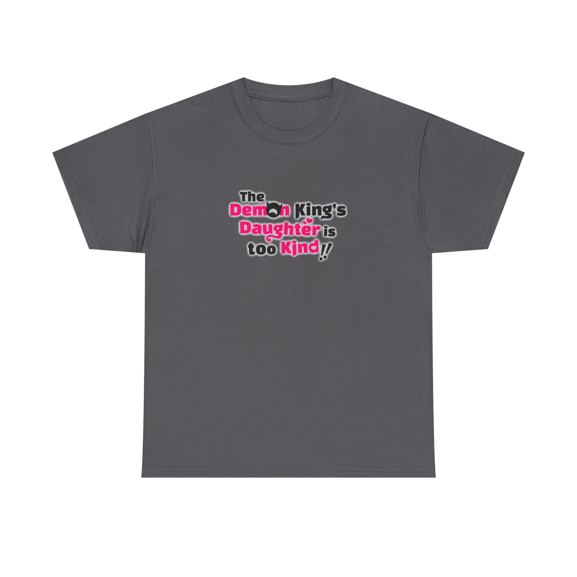The Daughter of the Demon Lord Is Too Kind Graphic T-Shirt Charcoal