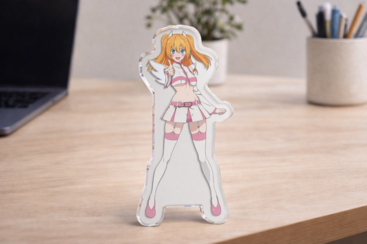 2.5 dimensional seduction - Lilysa Amano Figure 5" x 5" Transparent
